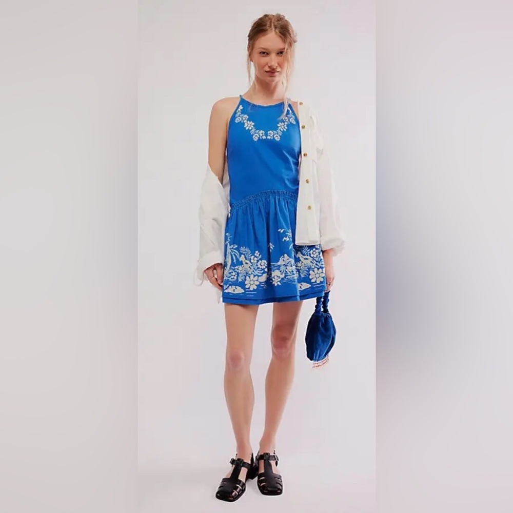 Free People Deserted Island Mini Dress NWOT